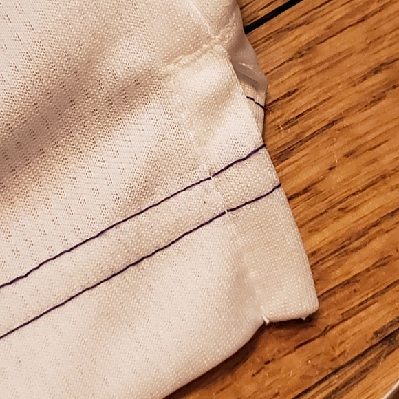 Kansas State University Men's Large Powercat polo NWT royal purple, white + - Picture 8 of 11